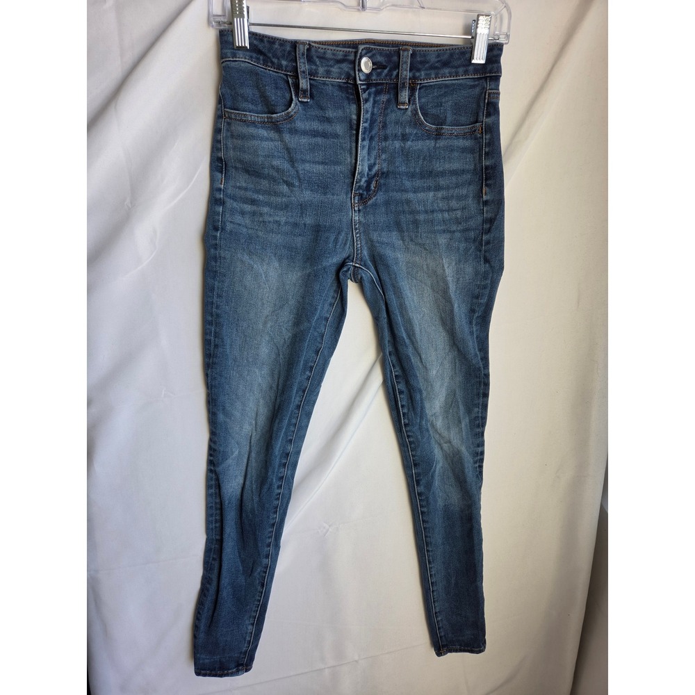 American Eagle  Level Jeans Womens  Blue Medium Skinny High